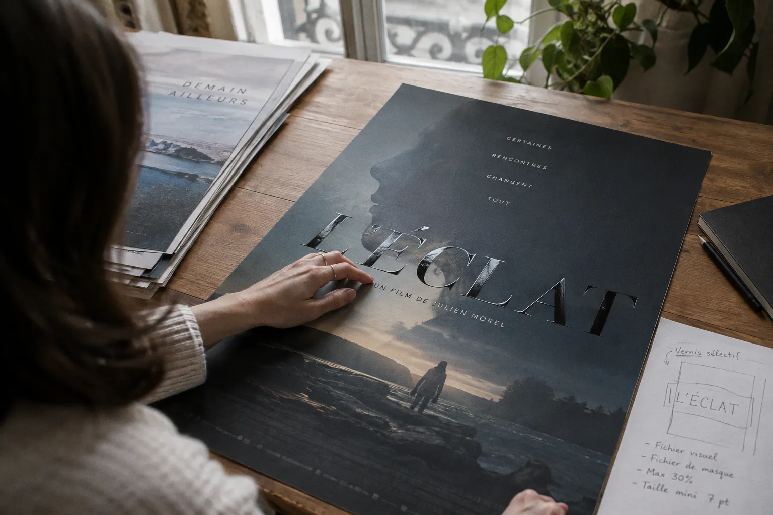 Affiches de films avec vernis sélectif : mon retour d'expérience