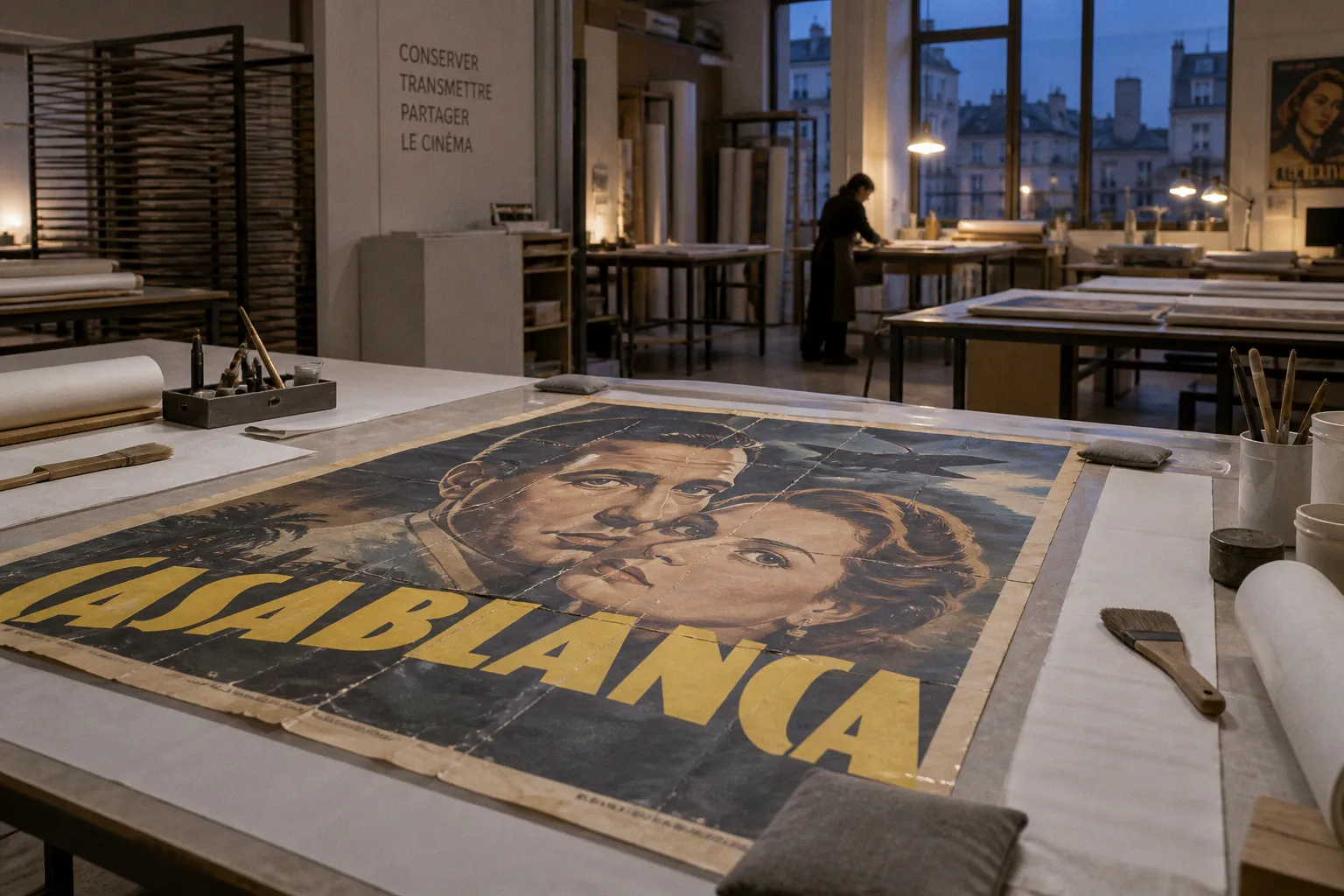Marques de pliage : le destin des affiches de cinéma vintage